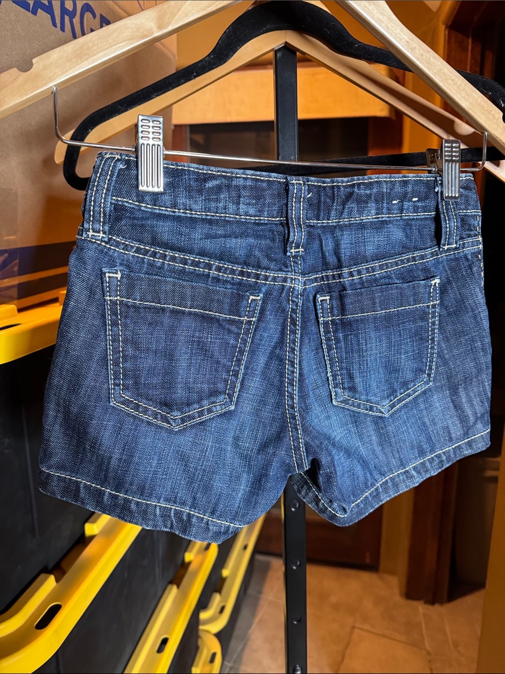GAP Kids Dark Blue Denim Shorts Size 10 Girls Straight Leg - Picture 8 of 9